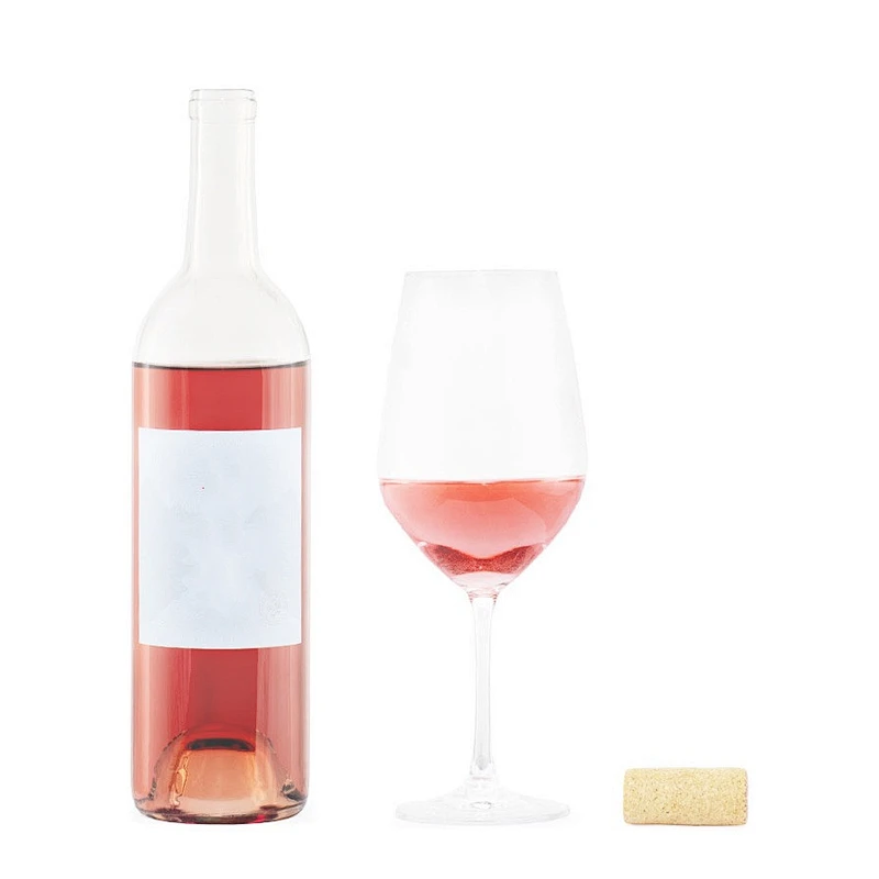 wholesale 500ml 750ml empty  Hot Sale  glass wine bottle with cork