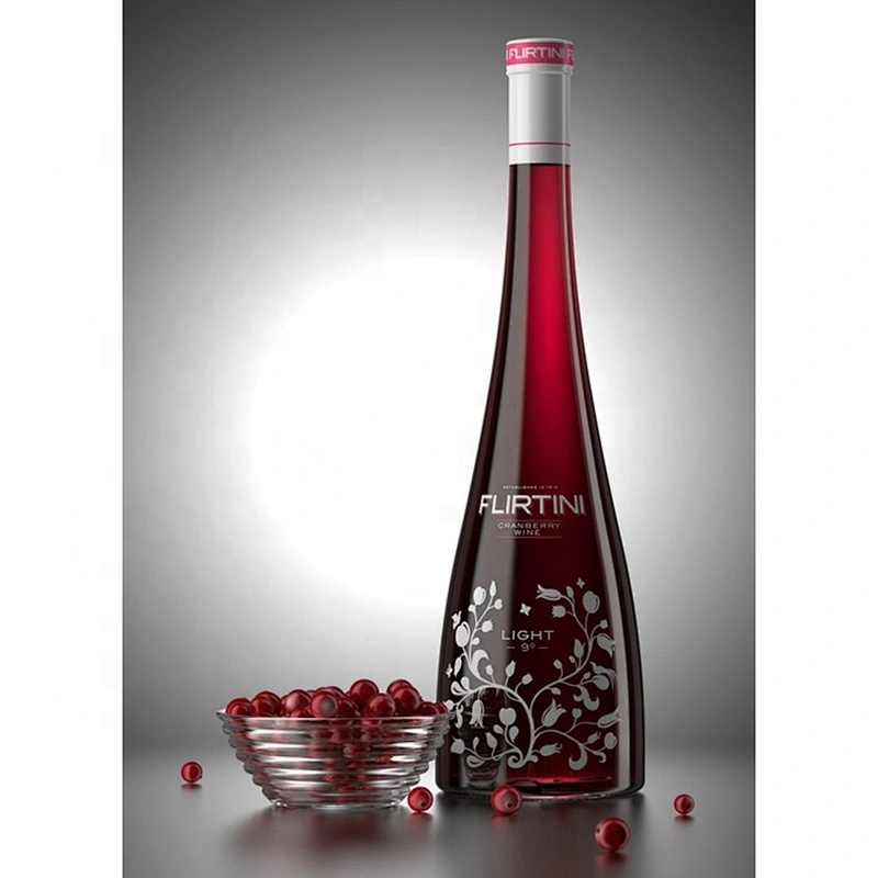 High quality and cheap price elegant decorative glass wine bottle