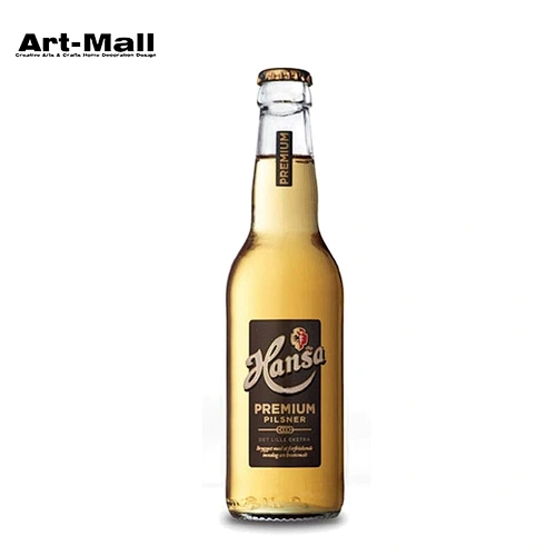 China manufacturer 1100ml clear ice glass beer bottle with crown caps