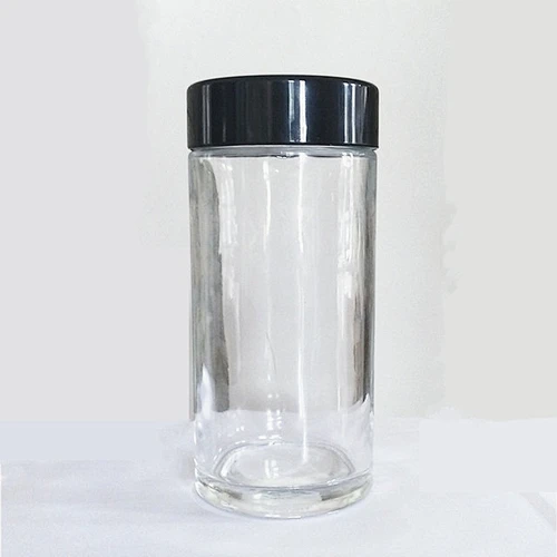 500ml unique air tight food storage glass jars wholesale design honey jar water bottle glass bottle with plastic lid
