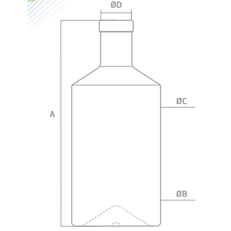 Botella de vidrio ámbar de aceite esencial de excelente calidad con apariencia suave