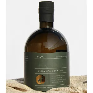 Empty 375ml 500ml 700ml amber Short neck coarse mouth glass wine bottle for liquor wine