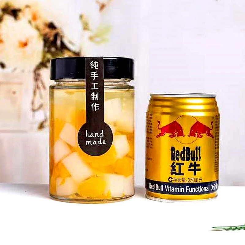 220ml 380ml 400ml 450ml 500ml Clean Storage Glass Jars With Metal High Lid