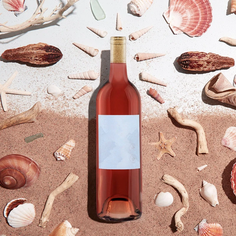 wholesale 500ml 750ml empty  Hot Sale  glass wine bottle with cork