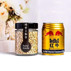 220ml 380ml 400ml 450ml 500ml Clean Storage Glass Jars With Metal High Lid