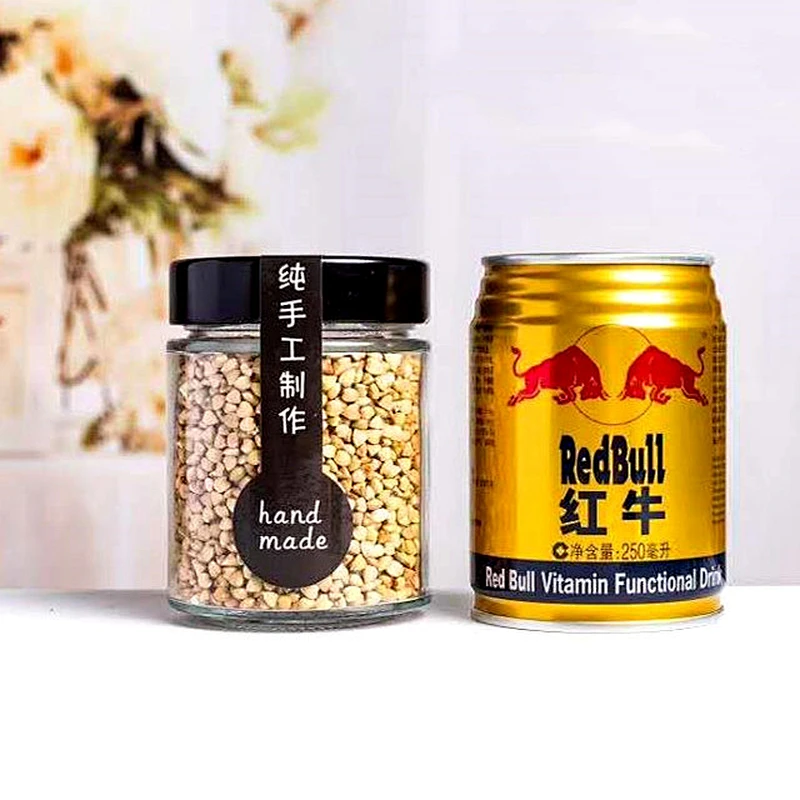 220ml 380ml 400ml 450ml 500ml Clean Storage Glass Jars With Metal High Lid