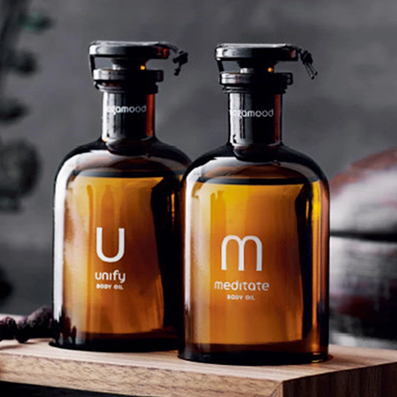 60ml125ml250ml500ml1000ml Glass reagent bottles water bottles with custom logo for Aromatherapy food