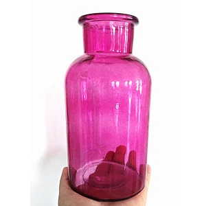 Wholesale Exquisite Decoration Worth Buying Decoration Crystal Glass Flower Vase artificial flower with vase for home decor