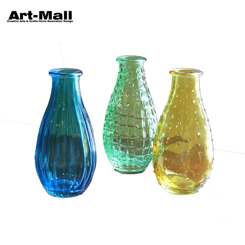 Professional Supplier Manufacturer Art Oval Clear Glass Vase