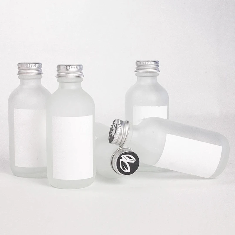 Factory Price 250 Ml 500 Ml clear frosted Ml Juice Round Shape Boston Glass 300 Ml Plastic Bottle For Juice With Aluminum Lids
