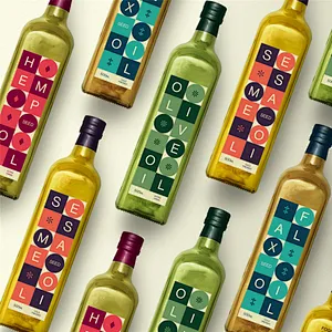 250ml 500ml 1000ml green square glass olive oil bottle with screw cap