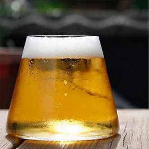 Direct factory manufacture high grade retro creative beer cone glass jars