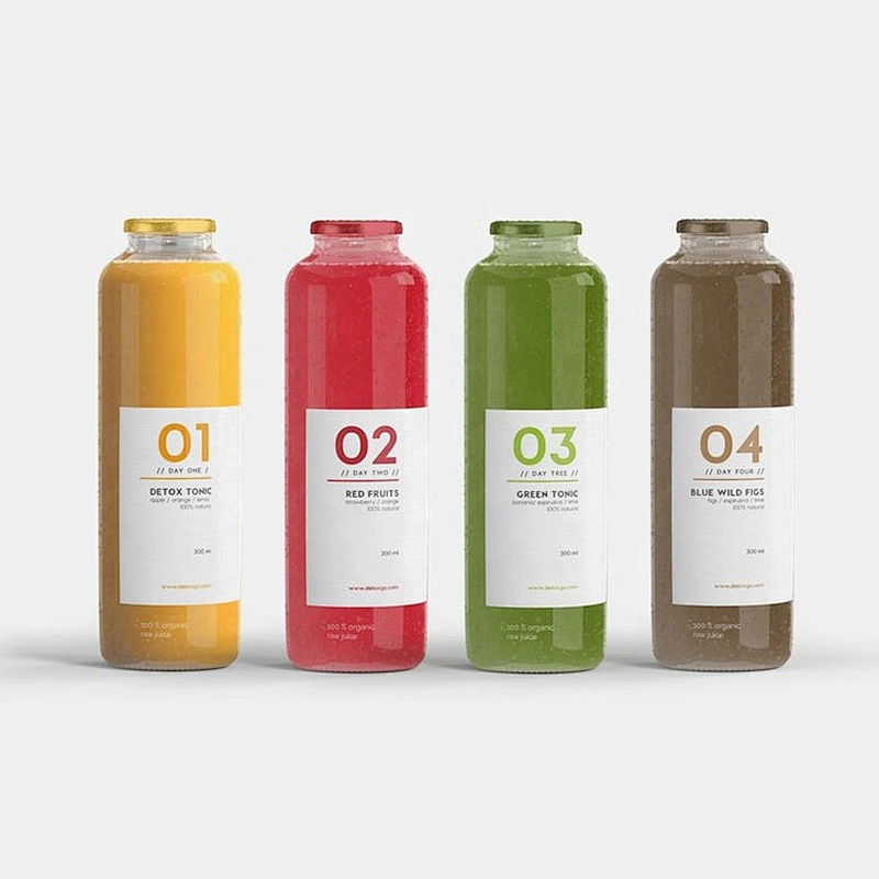 Wholesale custom cheap high quality 500 ml glass juice bottle