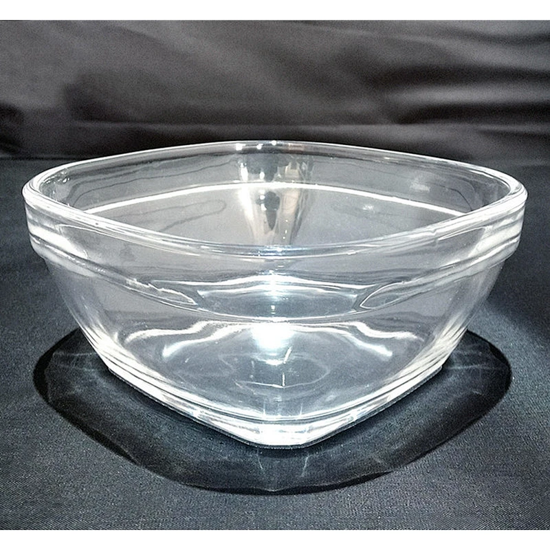 Wholesale mixing square glass bowl pyrex glass bowl glass for salad lunch food cake dessert