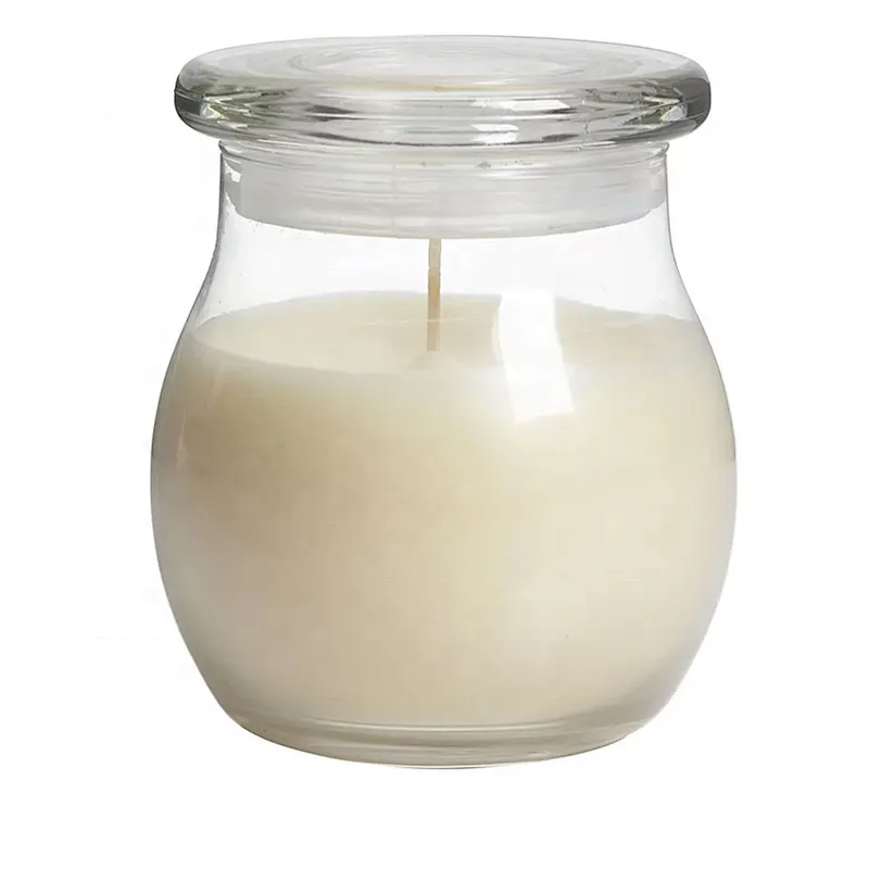 Famous brand supply directly custom black glass candle jar with lid