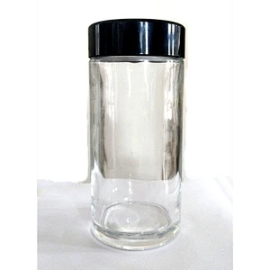 500ml unique air tight food storage glass jars wholesale design honey jar water bottle glass bottle with plastic lid