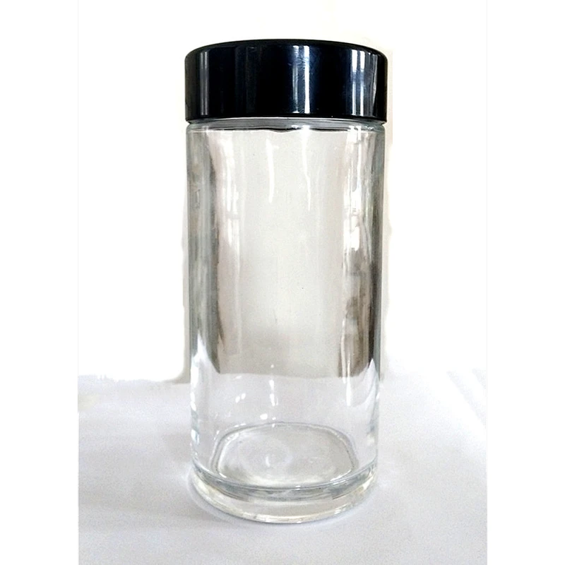 500ml unique air tight food storage glass jars wholesale design honey jar water bottle glass bottle with plastic lid