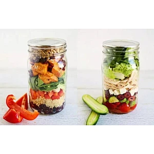 Glass Jar in bulk Supplier Wholesale Wide Mouth Mason Jars 8 oz 16 oz Glass Jar with Lid