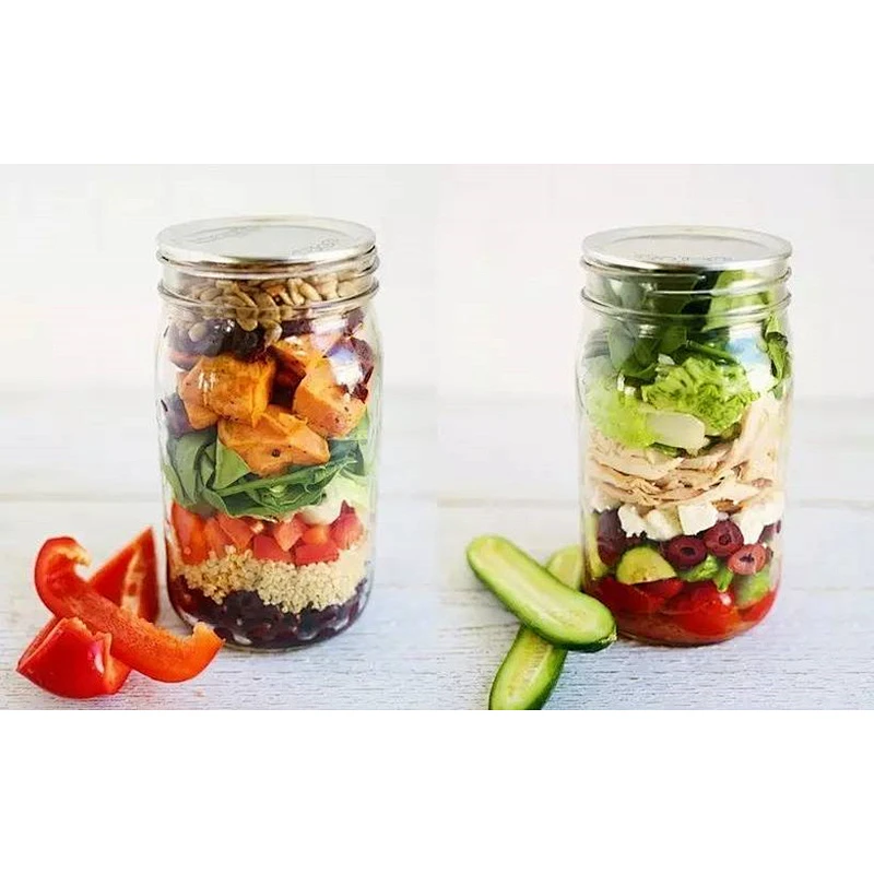 Glass Jar in bulk Supplier Wholesale Wide Mouth Mason Jars 8 oz 16 oz Glass Jar with Lid