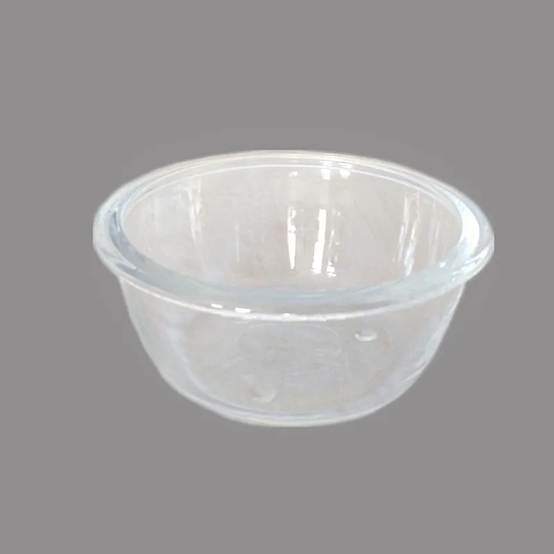 New design food grade round lunch box large glass mixing bowls glass storage bowl with lid plastic