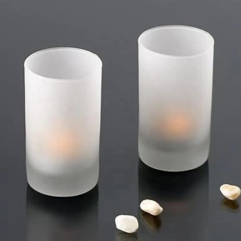 Custom the modern style of colored glass candle jar with lid