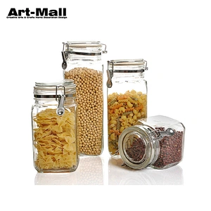 Good Reputation Kitchenware Heat Resistant 500Ml Clear Glass Cookie Mason Jar For Food