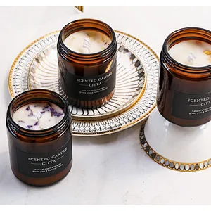 100ML 200ML 30oz 70oz Empty Aromatherapy bottle candle cup DIY  Amber color large mouth,glass, candle table, empty bottle
