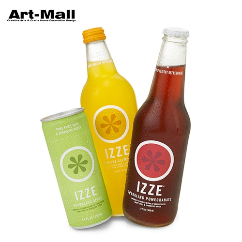 Wholesale 330ml clear decorative glass bottles for cold press juice
