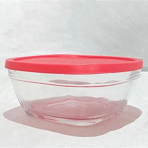 Wholesale mixing square glass bowl pyrex glass bowl glass for salad lunch food cake dessert