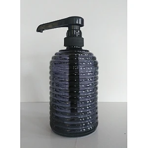 Empty Transparent 400ml high quality bathing set glass foam bottle pump bottle glass pump hand sanitizer bottle with pump