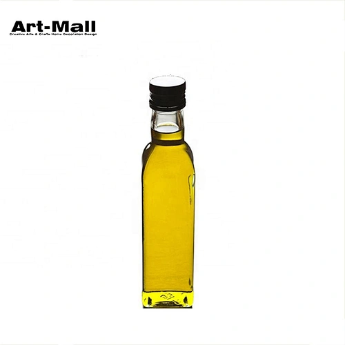 Hot selling empty oil bottle packaging box ,fancy oil bottle with aluminum lid