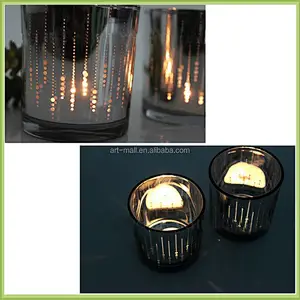 Fashion design christmas wedding decorative metal candle holder