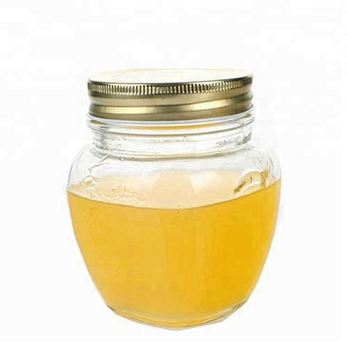 Wholesale clear honey storage bottle glass jars for beekeeping
