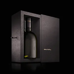 Botella de vidrio personalizada al por mayor para alcohol de vodka Botella de vidrio vacía