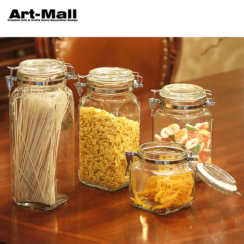 Good Reputation Kitchenware Heat Resistant 500Ml Clear Glass Cookie Mason Jar For Food