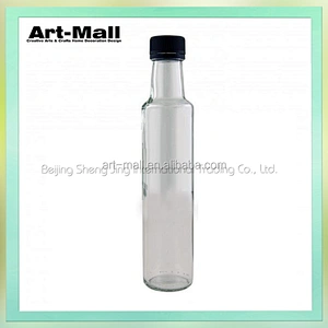wholesale kitchen use glass dark green cooking vinegar oil bottle