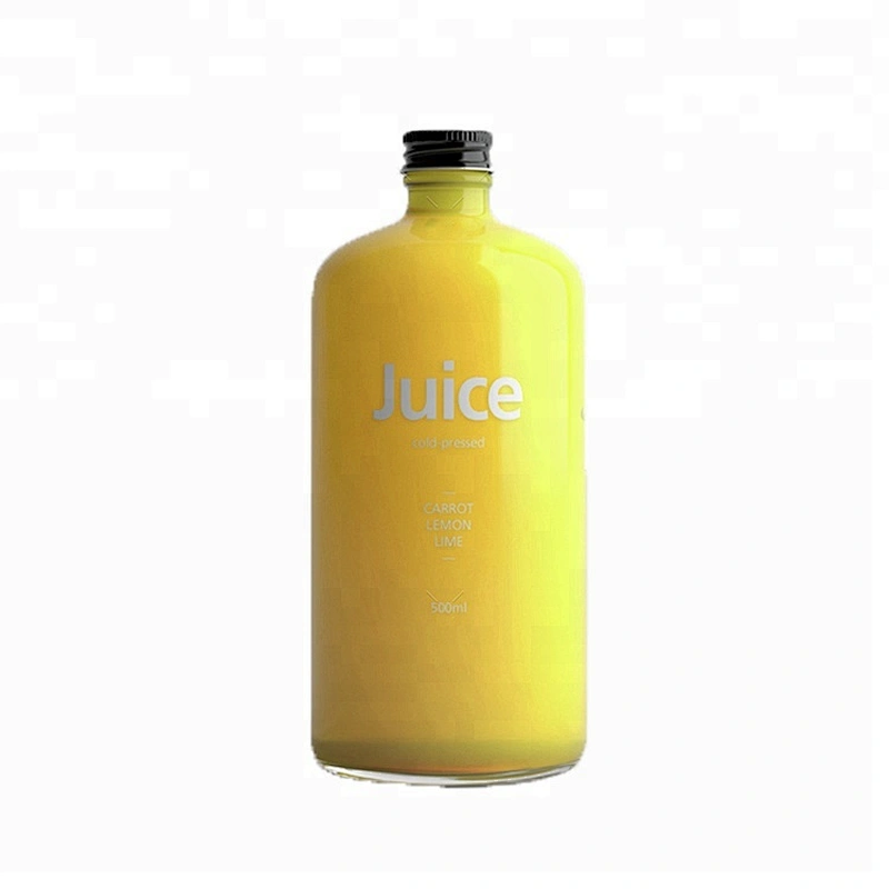 Eco-friendly cheap custom glass juice bottle