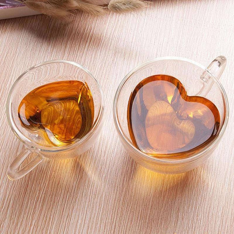 Excellent quality low price mini transparent heart shaped glass jar from china