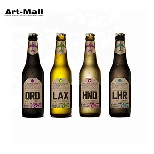 Worth buying black golden soft drink glass beer bottle