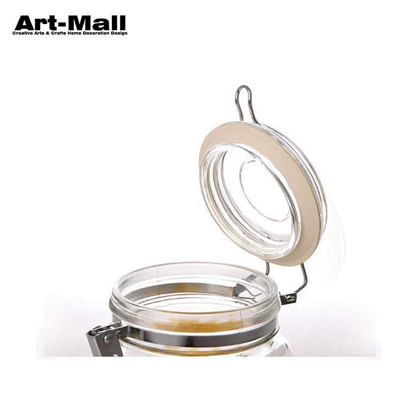 Good Reputation Kitchenware Heat Resistant 500Ml Clear Glass Cookie Mason Jar For Food
