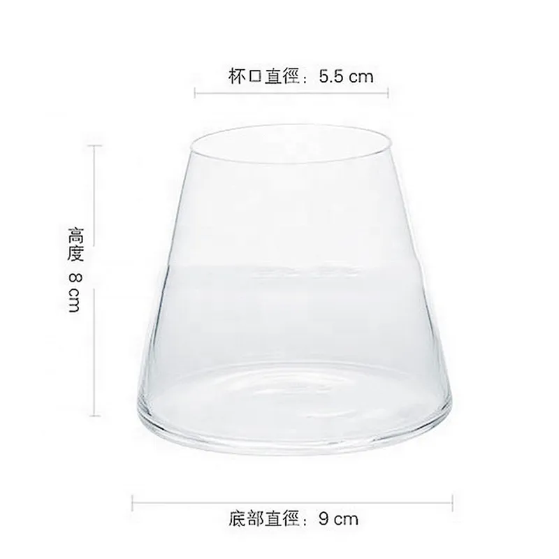 Direct factory manufacture high grade retro creative beer cone glass jars