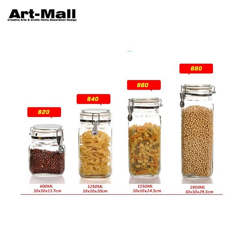 Good Reputation Kitchenware Heat Resistant 500Ml Clear Glass Cookie Mason Jar For Food