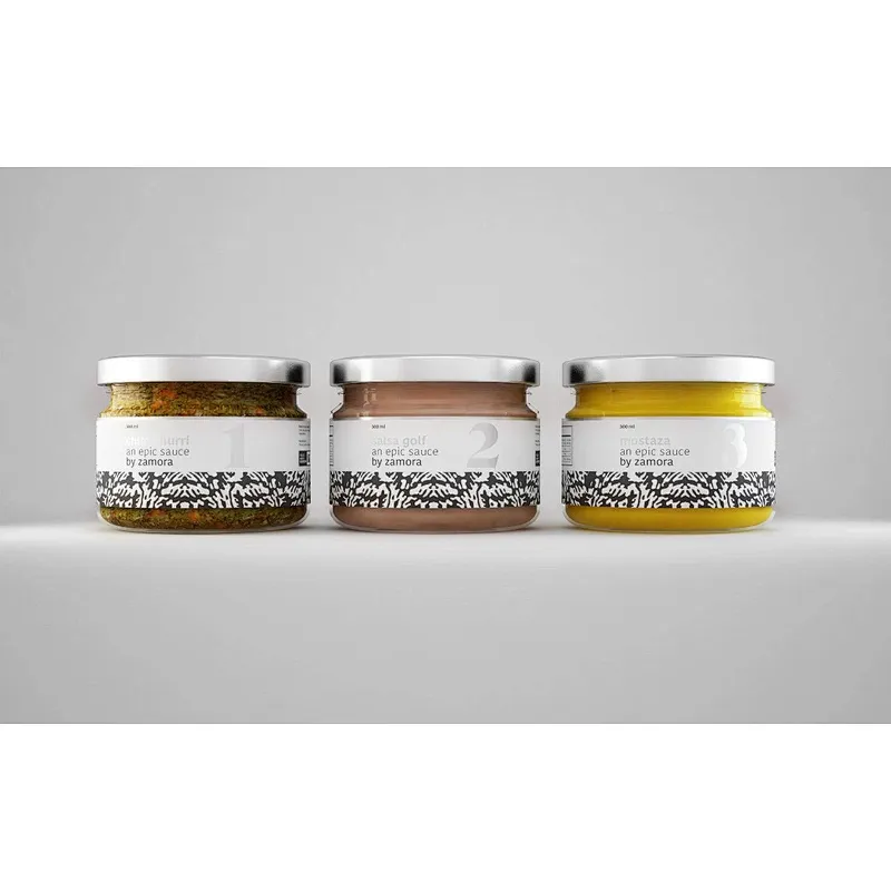 Hot Sales Custom Pyrex Glass Storage mason Jars With metal Lids for jam/honey/pickle
