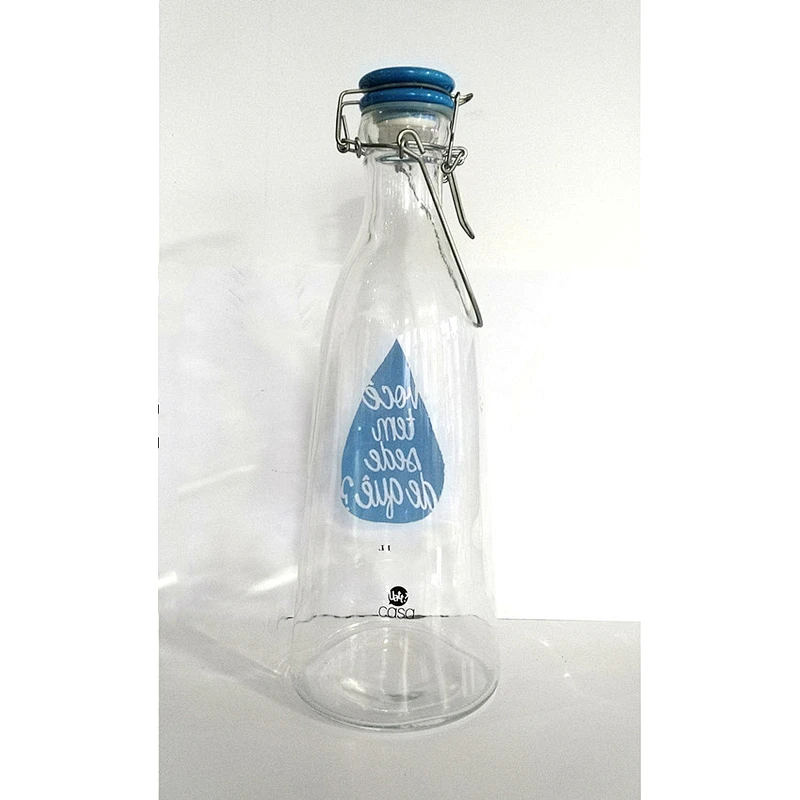 500ml 750ml 1000ml 2000ml Wholesales Factory cold brew bottle swing top bottle with Ceramic snap lid for juice beverage