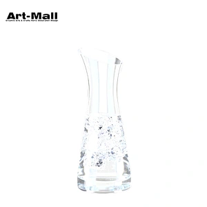 China professional manufacture 9*9*23 cm transparent glass milk bottle