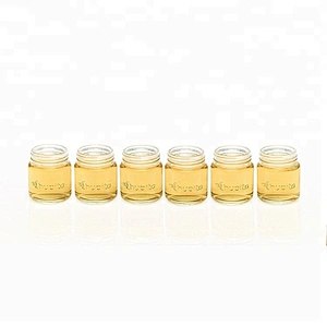 Manufacturer Custom Made Embossed Mini Round Glass Mason Jar