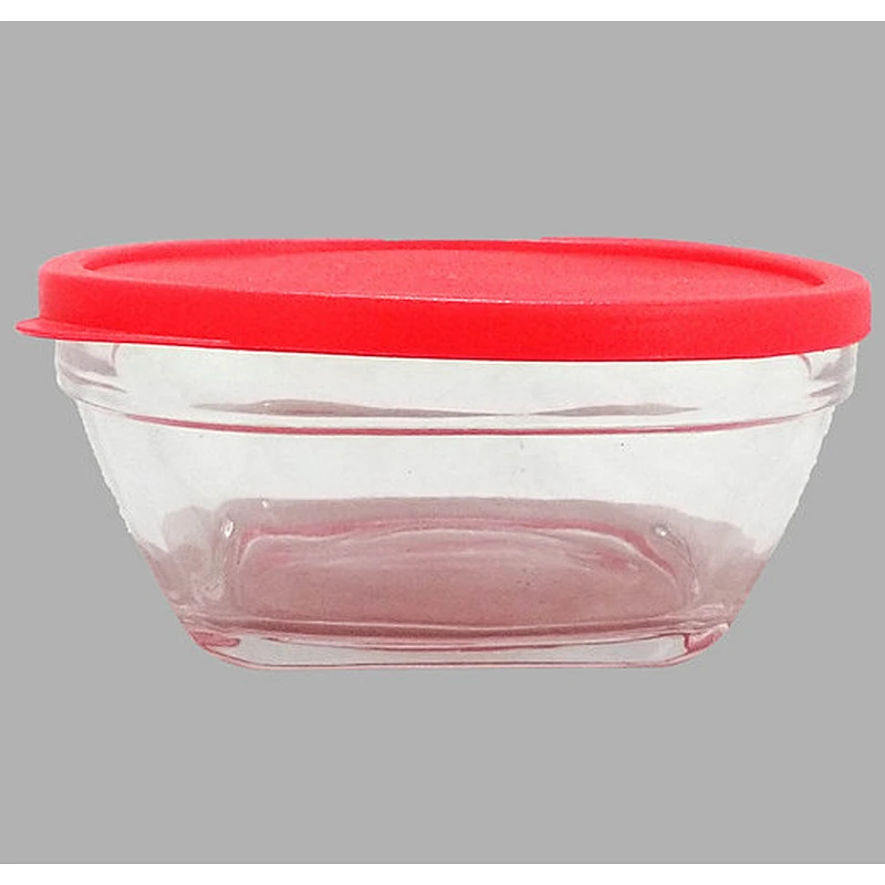 Wholesale mixing square glass bowl pyrex glass bowl glass for salad lunch food cake dessert