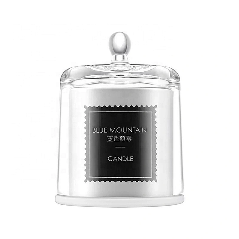 China manufacturer customized black glass candle jar with low price