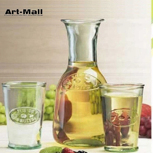 Long lasting empty transparent milk drink glass bottle