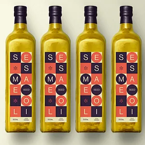 250ml 500ml 1000ml green square glass olive oil bottle with screw cap